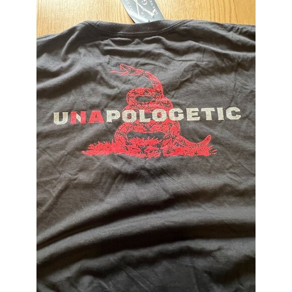 Grunt Style "UNAPOLOGETIC" It's In‎ My DNA Black Red Graphic T-Shirt Size 4X NWT - Picture 9 of 9